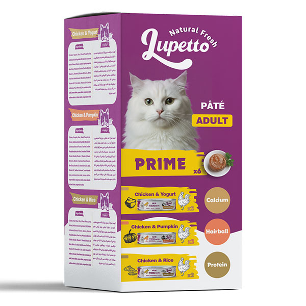 پک کنسرو 6 عددی گربه لوپتو مدل PRIME