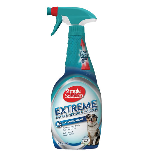 اسپری پاک کننده بسیار غلیظ لکه و بوی سگ مدل Extreme سیمپل سولوشن