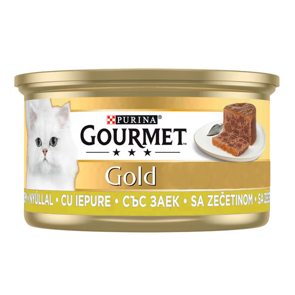 کنسرو گورمت گلد پته با طعم مرغ و هویج و کدو سبز