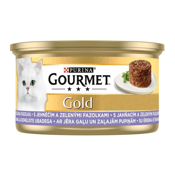 کنسرو گورمت گلد کیکی با طعم بره و لوبیا سبز