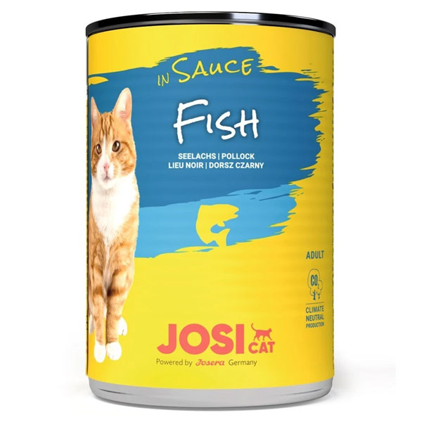 کنسرو گربه جوسی کت با طعم ماهی در سس