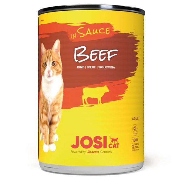 کنسرو گربه جوسی کت با طعم گوشت در سس