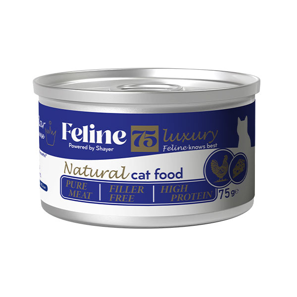 کنسرو نچرال گربه فیلاین طعم مرغ و پنیر چدار