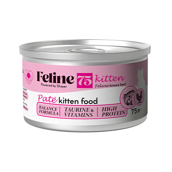 کنسرو پته‌ بچه گربه فیلاین طعم مرغ و ماهی تن