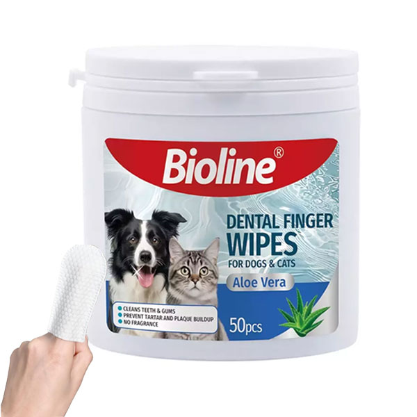 پد انگشتی تمیز کننده دندان سگ و گربه بایولاین