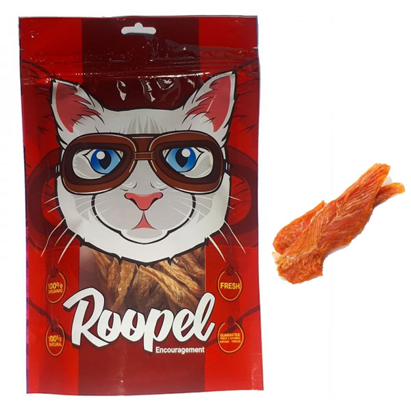 تشویقی طبیعی گربه چیپس فیله مرغ روپل