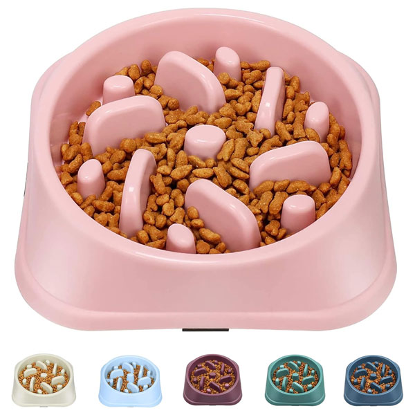 ظرف غذای آرام خور سگ و گربه طرح پازل