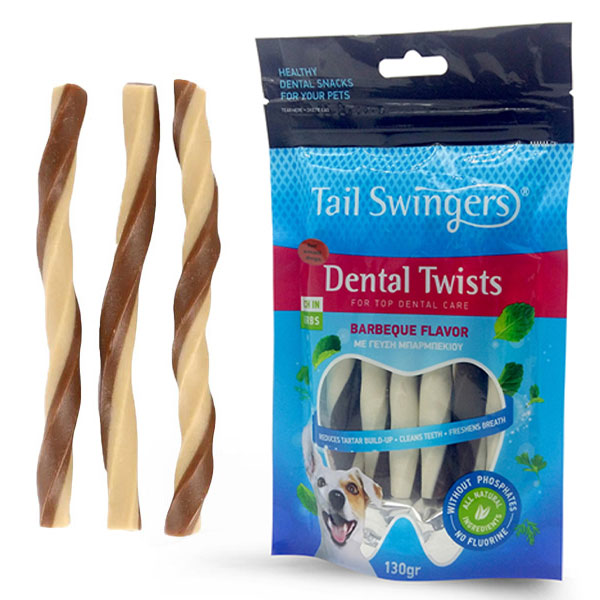 تشویقی سگ تیل سوینگرز مدل دنتال با طعم باربیکیو