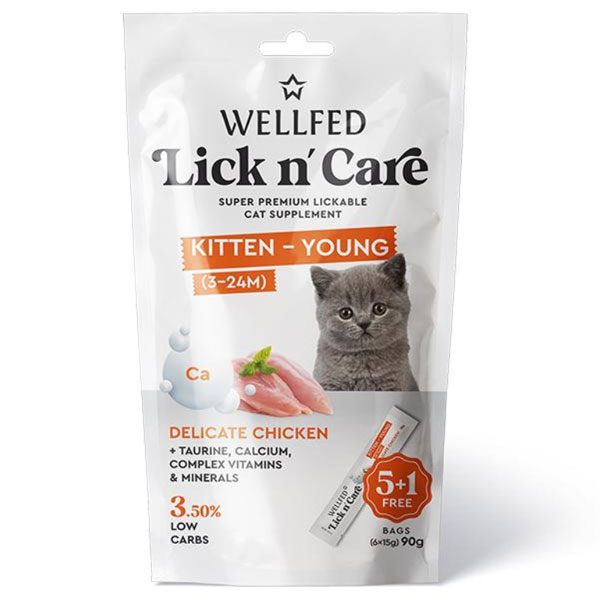 بستنی مونوپروتئین بچه گربه ولفد با طعم مرغ