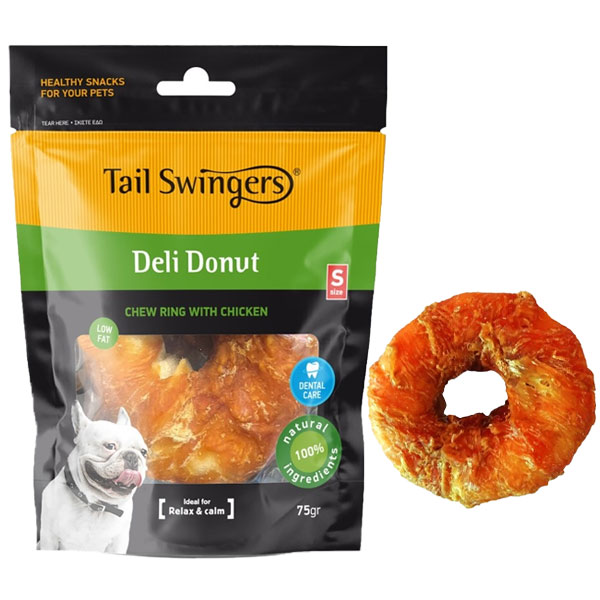 تشویقی سگ تیل سوینگرز مدل دونات با طعم مرغ