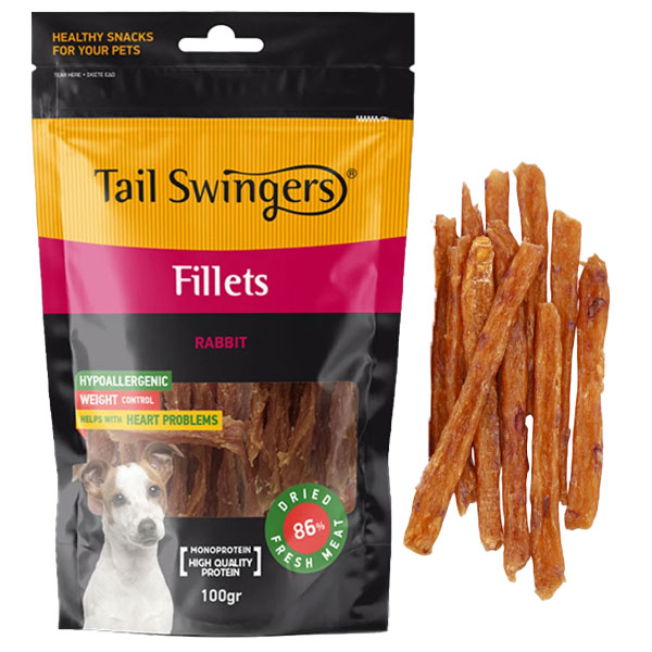 تشویقی سگ تیل سوینگرز مدل فیله نواری با طعم خرگوش