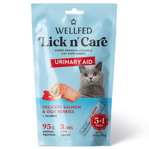 بستنی گربه ولفد مناسب سلامت کلیه با طعم ماهی سالمون و گوجی بری