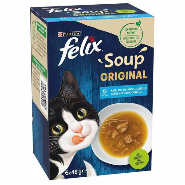 سوپ گربه فلیکس با طعم ماهی تن