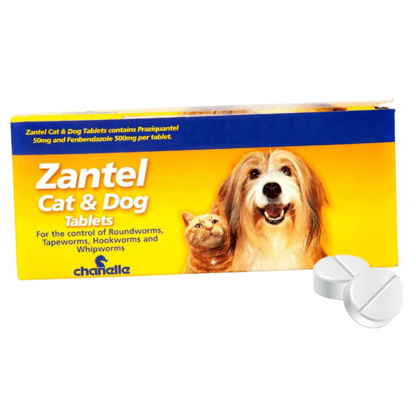 قرص ضد انگل مخصوص سگ و گربه Zantel