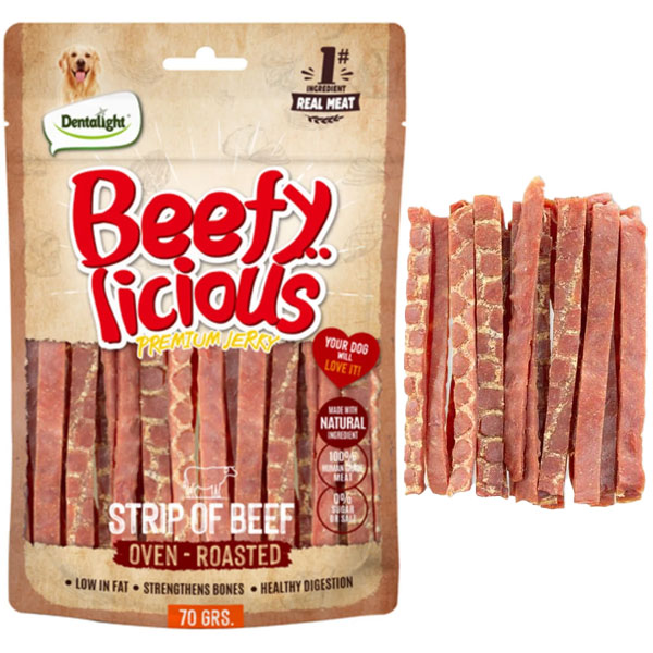 تشویقی سگ دنتالایت مدل Strip of Beef