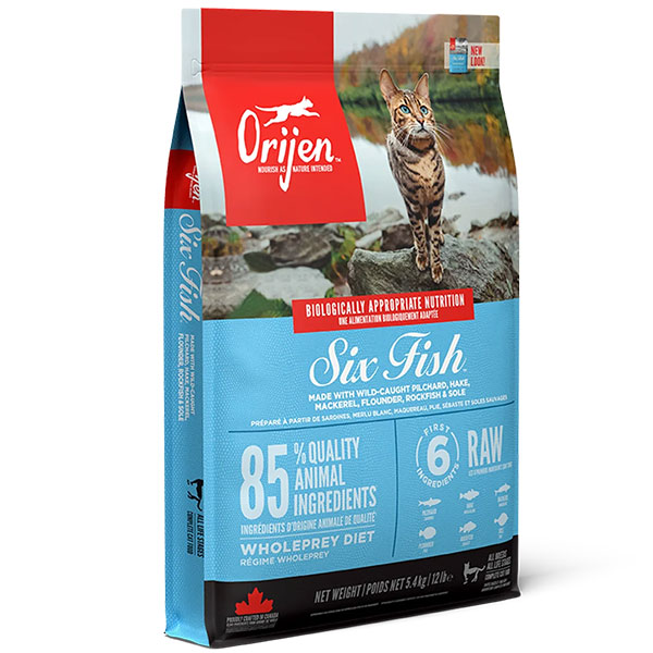 غذا خشک گربه مدل Adult Six Fish اوریجن