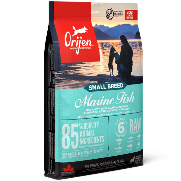غذا خشک سگ مدل Small Breed Marine Fish اوریجن
