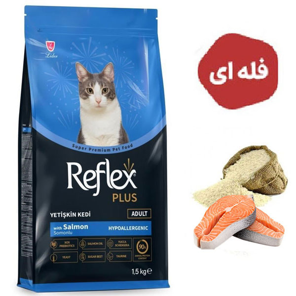 غذا خشک گربه رفلکس پلاس طعم ماهی سالمون